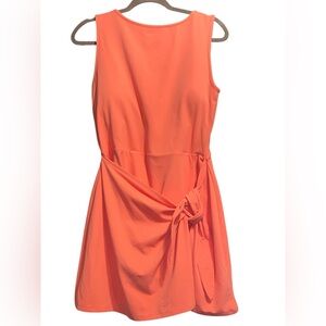 Abercrombie YPB Vibrant Coral Sleeveless Mini Tennis Dress
